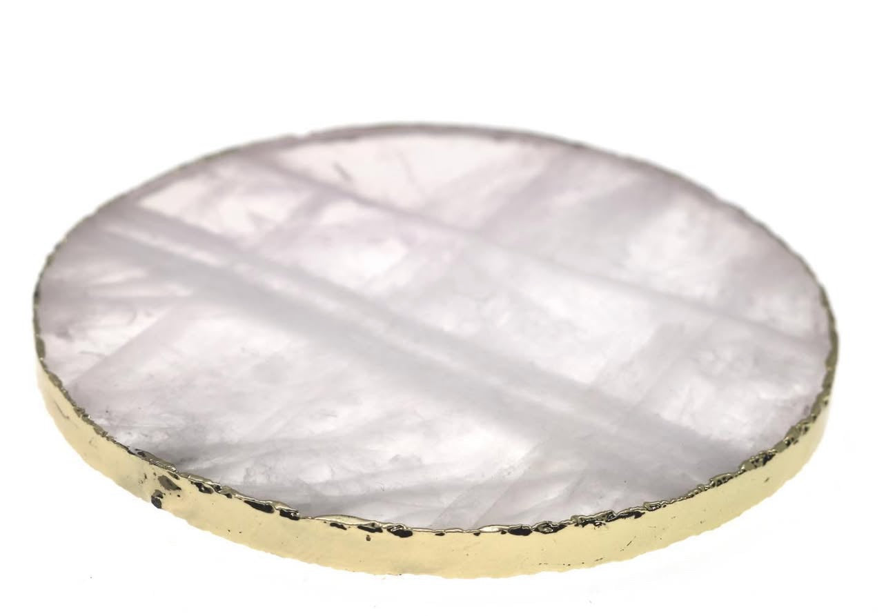 Agate White Coasters
